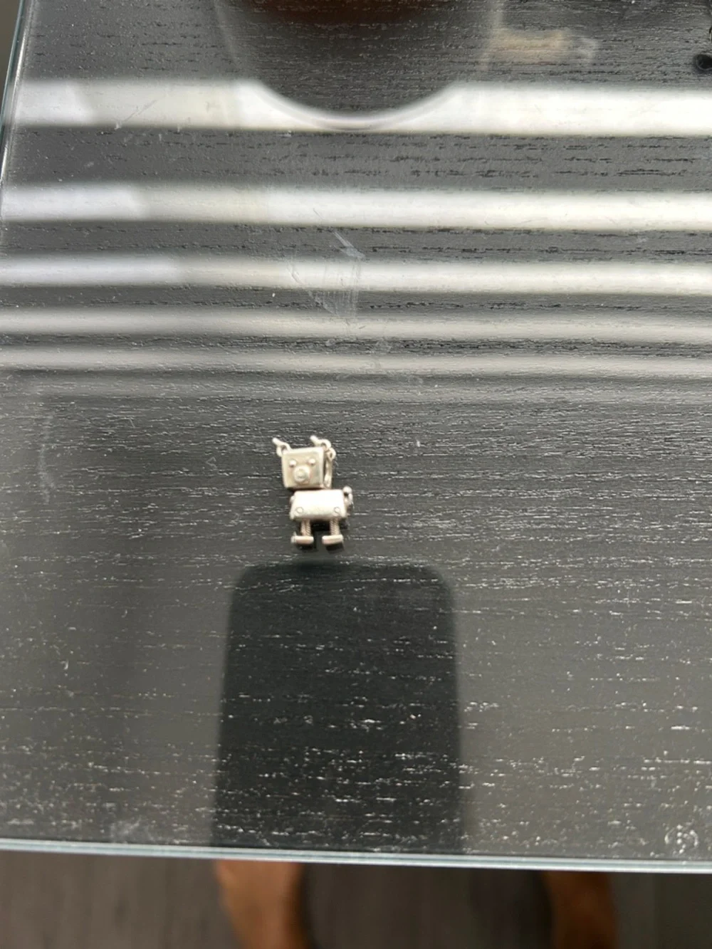 Pandora Silver Snake Chain Bracelet with Flower Charm - Silver - Picture 6 of 7